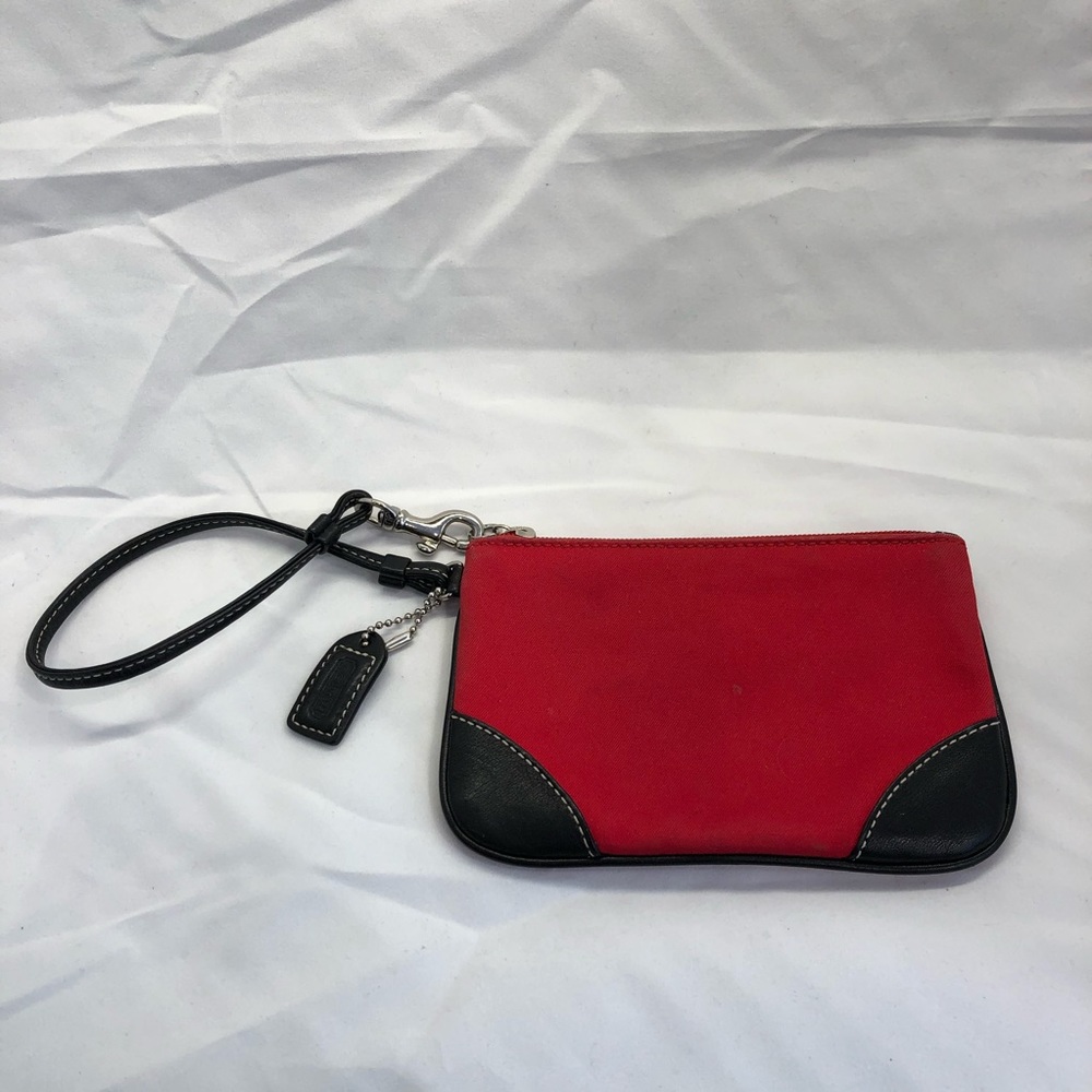 Red Coach Wristlet